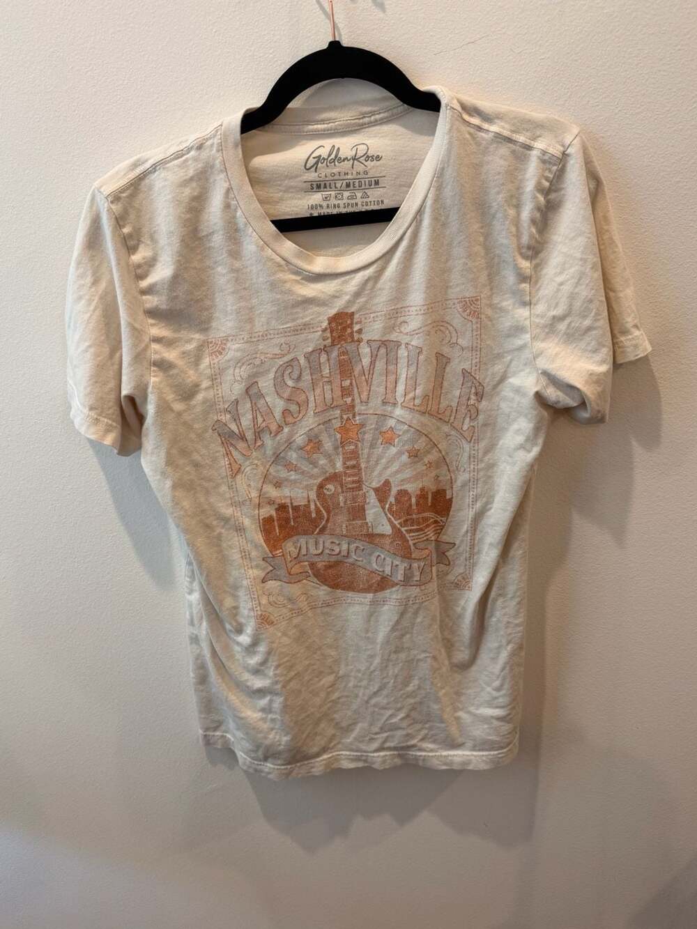 Golden Rose Clothing Nashville Music City Graphic Short Sleeve T-Shirt